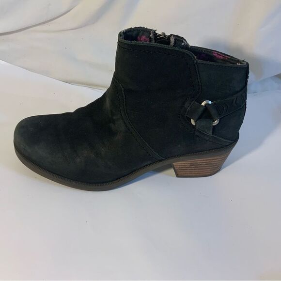 TEVA Women's Foxy Ankle Boots Leather Stacked Heel 1008317 Sz 7.5 - Picture 2 of 10